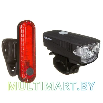 Комплект велосипедных фонарей STG FL1588+BCTL5477 (Х95142)